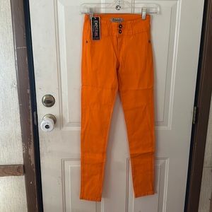 EMPERIAL PREMIUM JUNIORS SKINNY JEANS: ORANGE: NWT: SZ 3